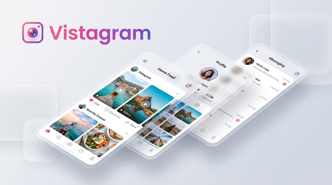 Vistagram — Instagram Clone | React Social Media App Template (MERN) – image 1